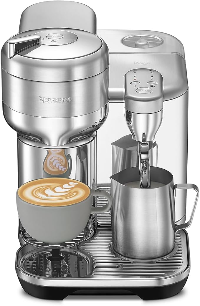 Breville Nespresso Vertuo Creatista capsule espresso machine with integrated steam wand