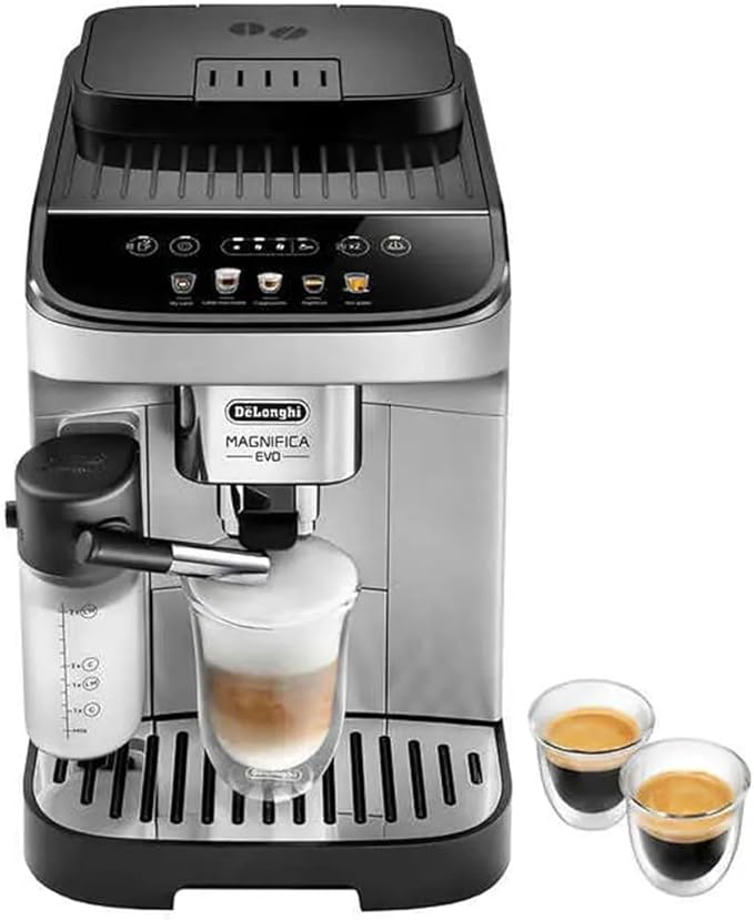 DeLonghi Magnifica ECAM29084SB super-automatic espresso machine with integrated milk system